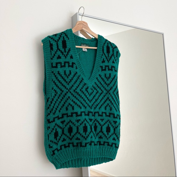 Vintage Boundary Waters Green Sweater Vest - Picture 2 of 3